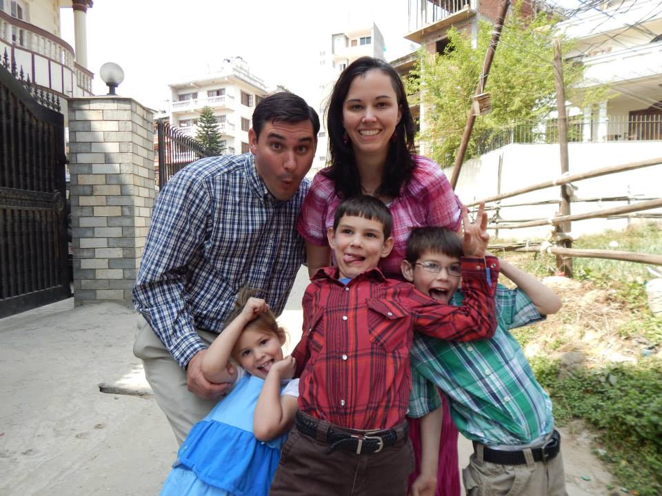 Our family shortly after arriving on the mission field (Kathmandu, Nepal in 2014)