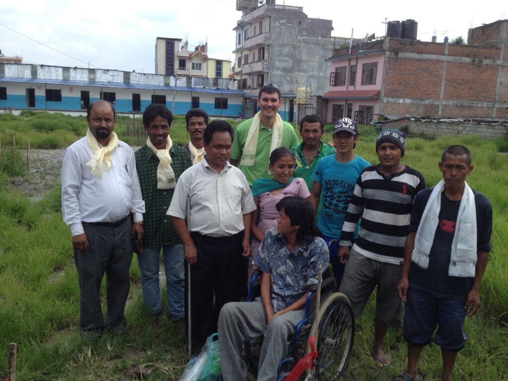 We were able to provide some housing for some disabled people after the earthquake.